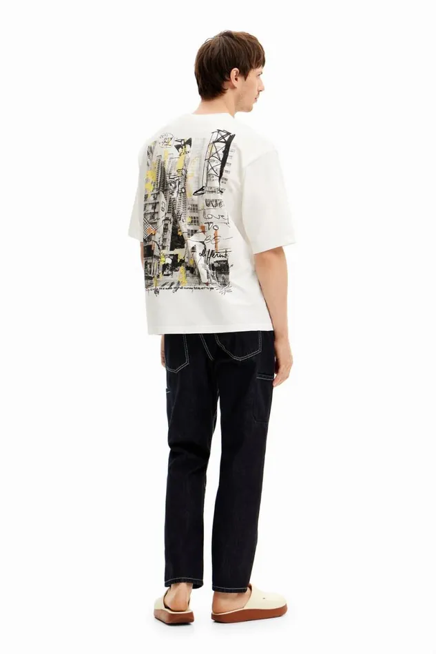 Men Tshirts Desigual Arty Design Tshirt