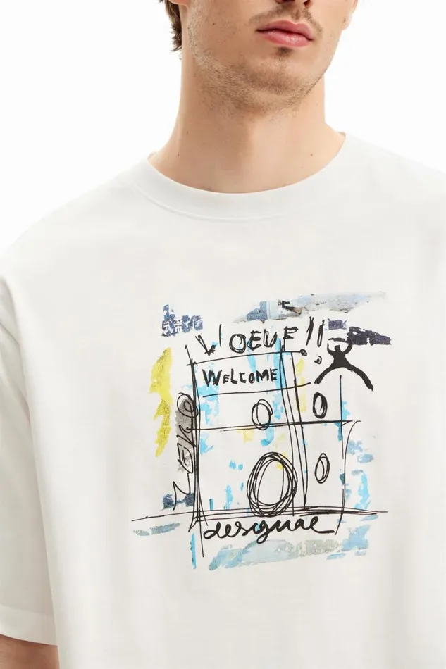 Men Tshirts Desigual Arty Design Tshirt
