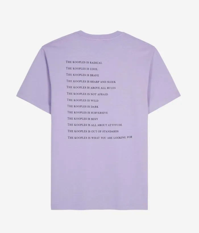 Men Tshirts THE KOOPLES Mauve What Is Tshirt Men Tshirts THE KOOPLES Mauve What Is Tshirt