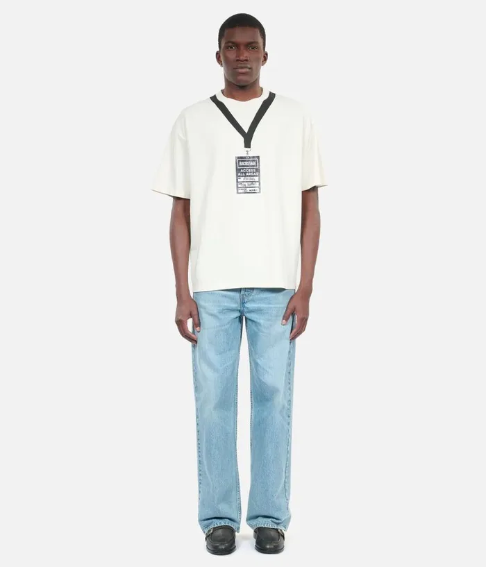 Men Tshirts THE KOOPLES White Backstage Serigraphy Tshirt
