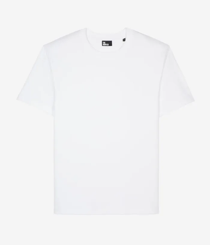 Men Tshirts THE KOOPLES White Tshirt With Logo Embroidery Men Tshirts THE KOOPLES White Tshirt With Logo Embroidery
