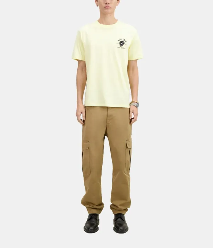 Men Tshirts THE KOOPLES Yellow Live Fast Tshirt Men Tshirts THE KOOPLES Yellow Live Fast Tshirt