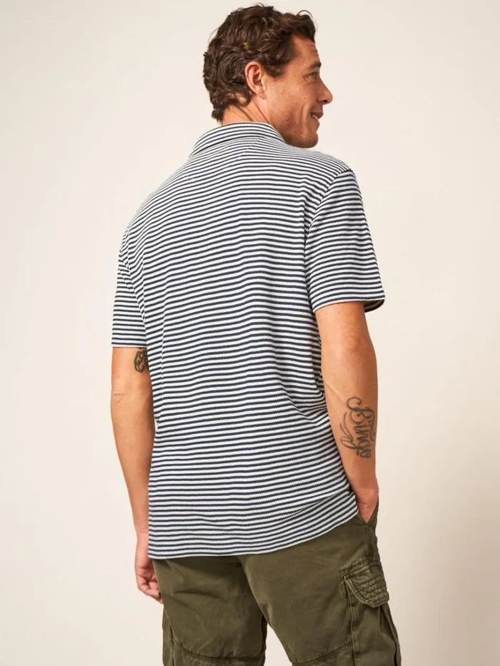 Men TSHIRTS White Stuff Revere Stripe Polo Dark Navy Men TSHIRTS White Stuff Revere Stripe Polo Dark Navy