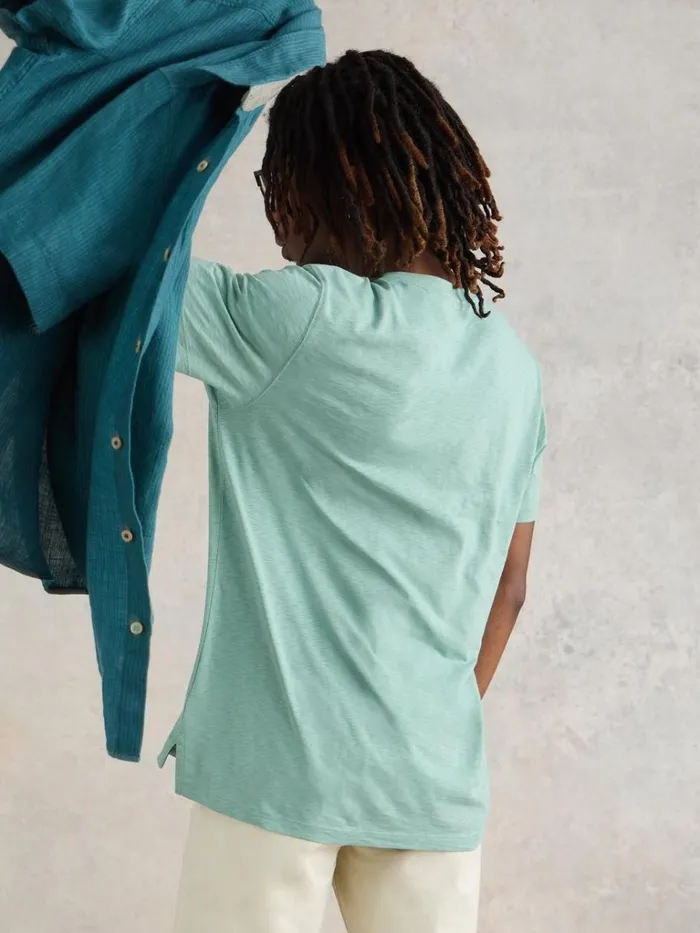 Men TSHIRTS White Stuff Shark Pocket Graphic Tee Mint Green Men TSHIRTS White Stuff Shark Pocket Graphic Tee Mint Green