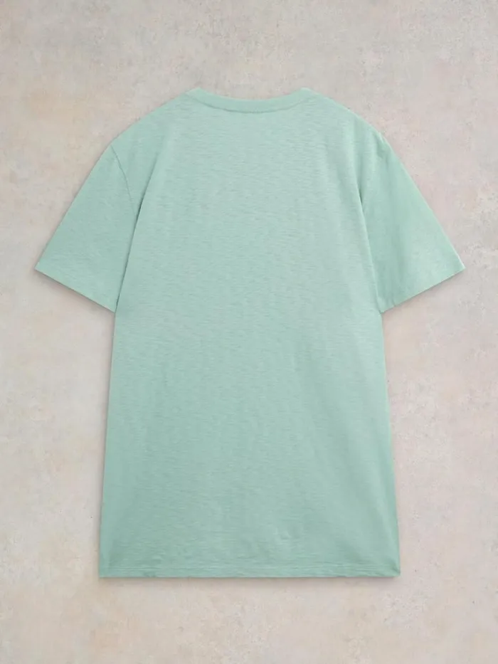 Men TSHIRTS White Stuff Shark Pocket Graphic Tee Mint Green Men TSHIRTS White Stuff Shark Pocket Graphic Tee Mint Green