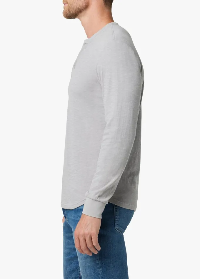 Men Tops Tees Joe039s Jeans DWIGHT DOUBLEFACE HENLEY Ultimate Grey Men Tops Tees Joe039s Jeans DWIGHT DOUBLEFACE HENLEY Ultimate Grey