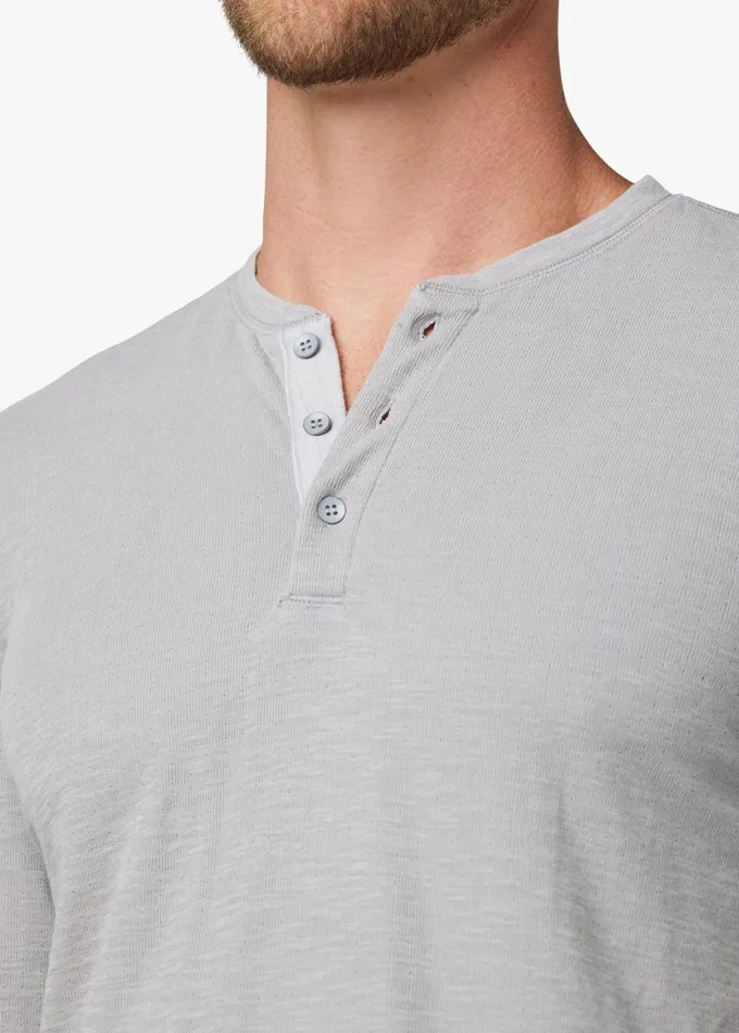 Men Tops Tees Joe039s Jeans DWIGHT DOUBLEFACE HENLEY Ultimate Grey Men Tops Tees Joe039s Jeans DWIGHT DOUBLEFACE HENLEY Ultimate Grey