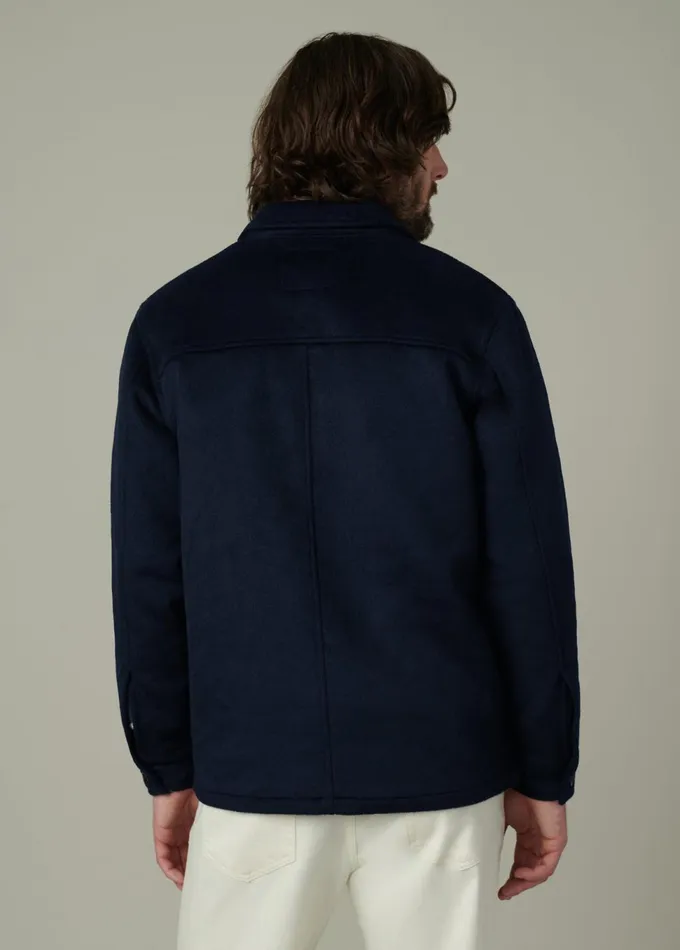 Men Tops Tees Joe039s Jeans LEON WOOL OVERSHIRT True Navy