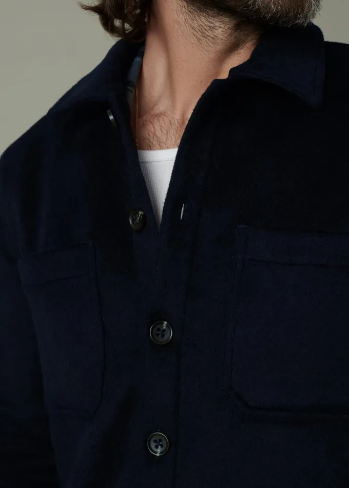 Men Tops Tees Joe039s Jeans LEON WOOL OVERSHIRT True Navy