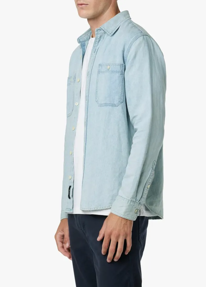 Men Tops Tees Joe039s Jeans LOU INDIGO LINEN SHIRT Spring Sky Men Tops Tees Joe039s Jeans LOU INDIGO LINEN SHIRT Spring Sky