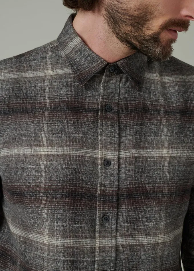 Men Tops Tees Joe039s Jeans OLIVER FLANNEL SHIRT Ombre Plaid