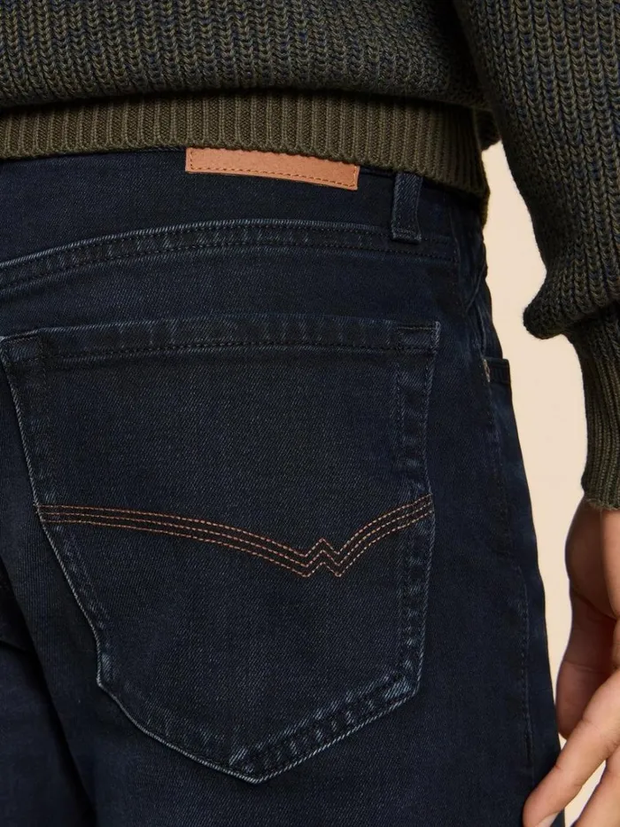 Men TROUSERS White Stuff Eastwood Straight Jean Black Denim