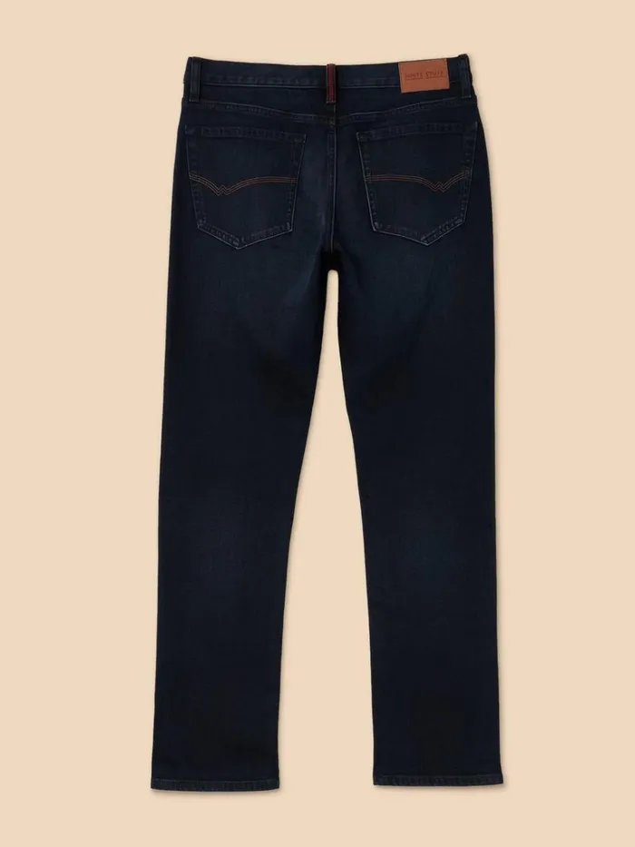 Men TROUSERS White Stuff Eastwood Straight Jean Black Denim