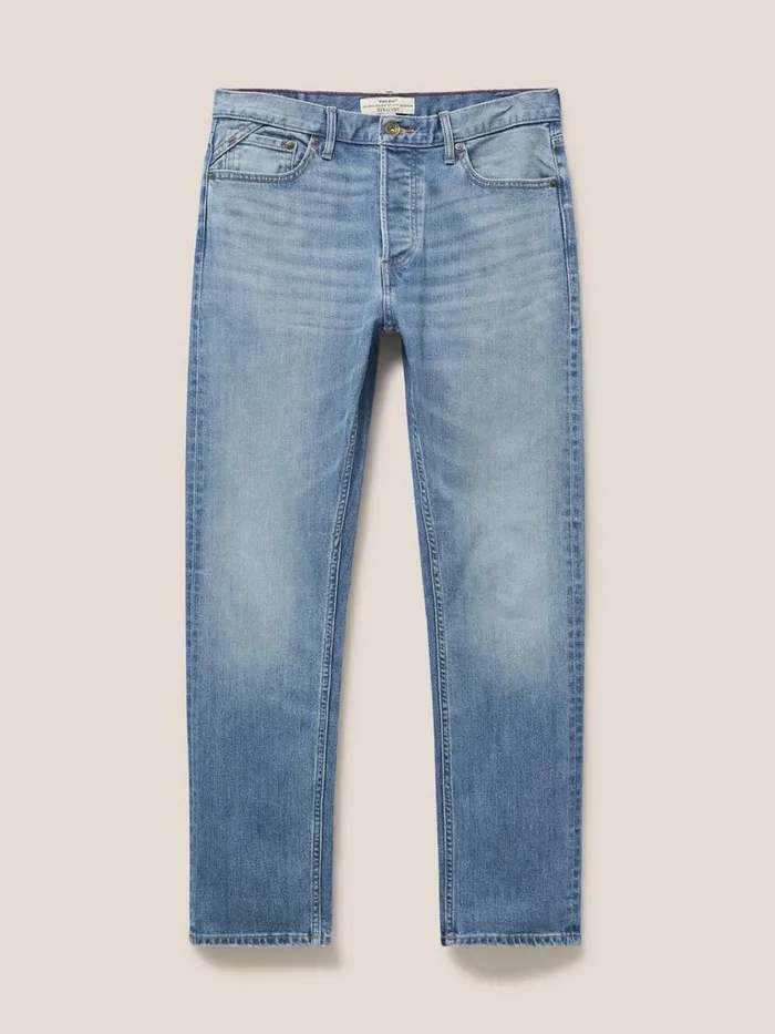 Men TROUSERS White Stuff Harwood Straight Jean Light Denim