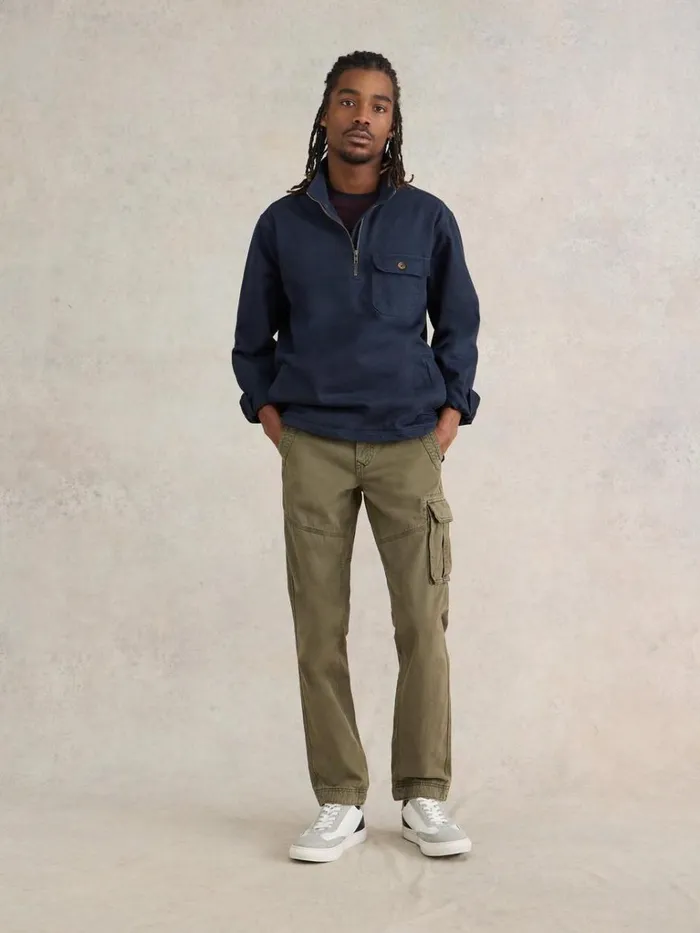 Men TROUSERS White Stuff Kegworth Organic Cargo Trouser Khaki Green Men TROUSERS White Stuff Kegworth Organic Cargo Trouser Khaki Green
