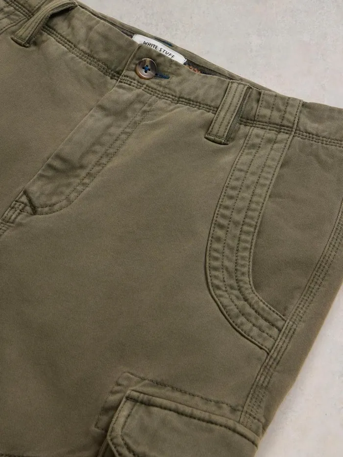 Men TROUSERS White Stuff Kegworth Organic Cargo Trouser Khaki Green Men TROUSERS White Stuff Kegworth Organic Cargo Trouser Khaki Green