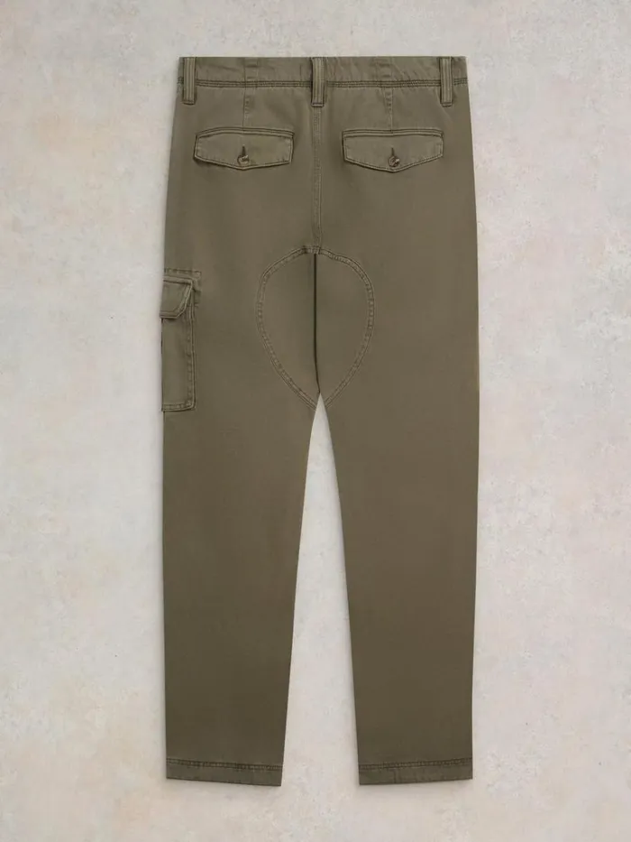 Men TROUSERS White Stuff Kegworth Organic Cargo Trouser Khaki Green Men TROUSERS White Stuff Kegworth Organic Cargo Trouser Khaki Green