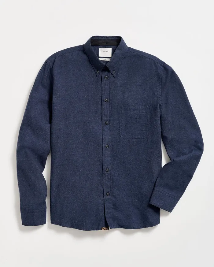 Men Tuscumbia Classic Shirt Navy Billy Reid Shirting