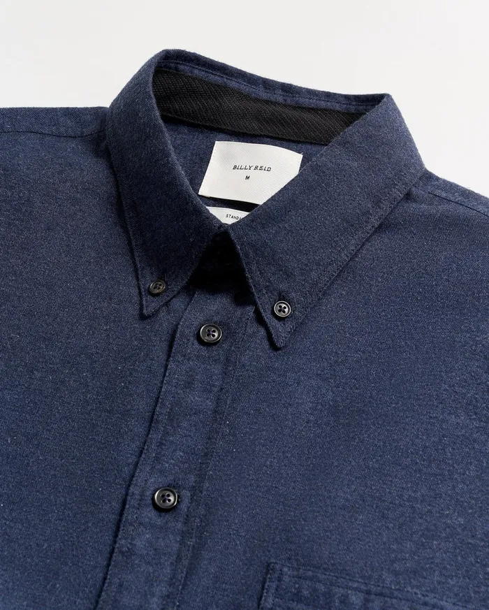 Men Tuscumbia Classic Shirt Navy Billy Reid Shirting