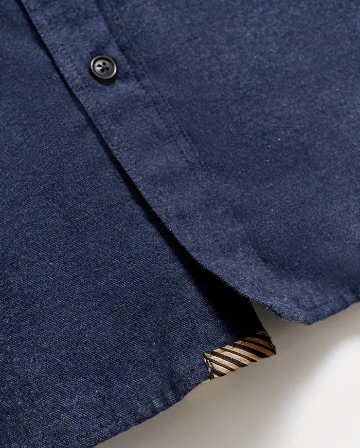Men Tuscumbia Classic Shirt Navy Billy Reid Shirting