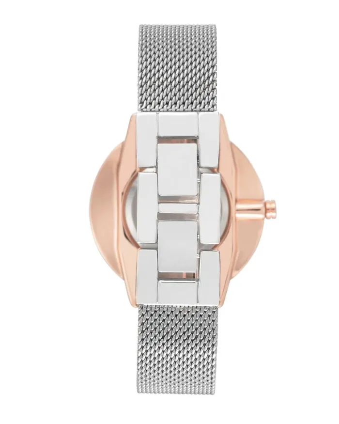 Mesh Bracelet Watch Silvertone Women Nine West Straps Mesh Bracelet Watch Silvertone Women Nine West Straps