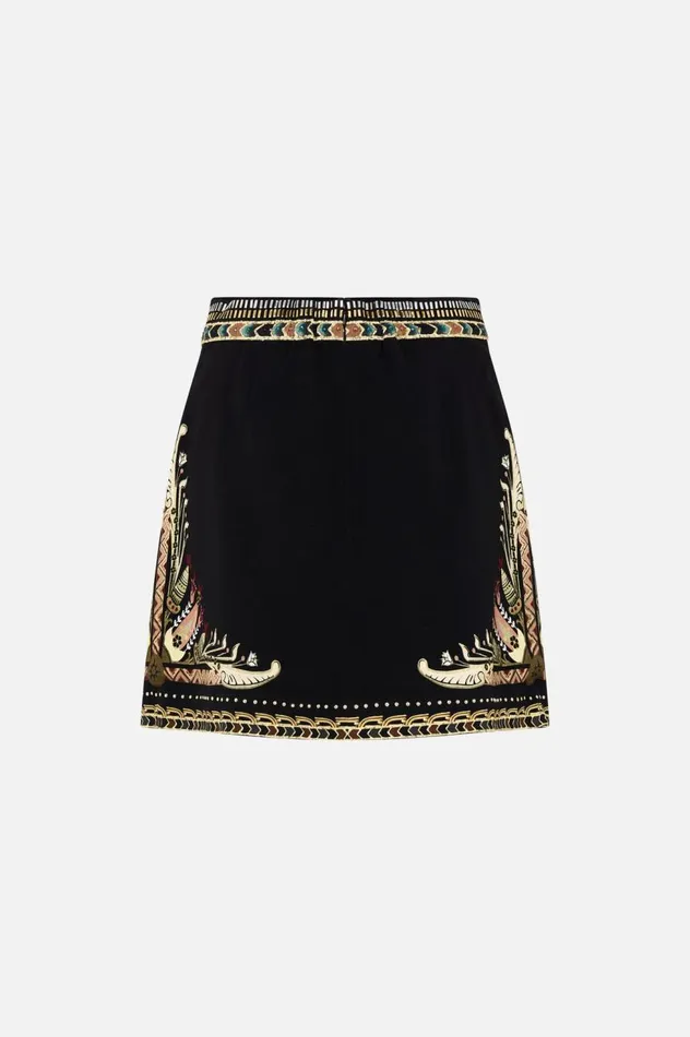 METAL STUDDED SHAPED WAISTBAND MINI SKIRT THEY CALLED HER NEFERTARI They Called Her Nefertari Womens Camilla Skirts