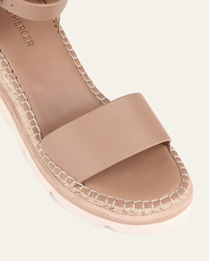 MID SANDALS Kelly mid heel wedges tan leather 8211 jomercer Women MID SANDALS Kelly mid heel wedges tan leather 8211 jomercer Women