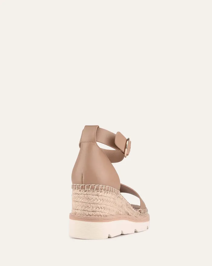 MID SANDALS Kelly mid heel wedges tan leather 8211 jomercer Women MID SANDALS Kelly mid heel wedges tan leather 8211 jomercer Women