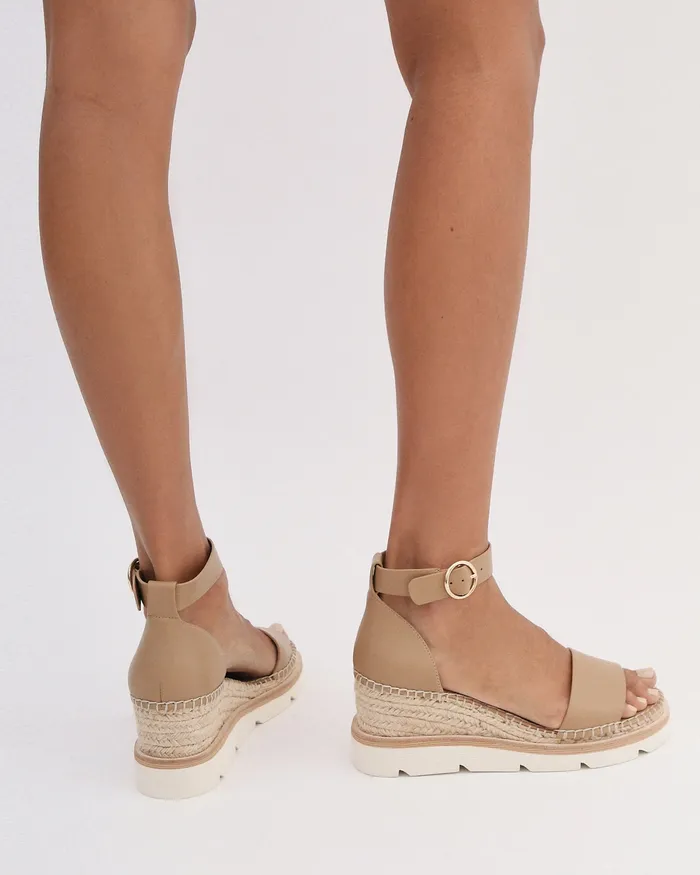 MID SANDALS Kelly mid heel wedges tan leather 8211 jomercer Women MID SANDALS Kelly mid heel wedges tan leather 8211 jomercer Women