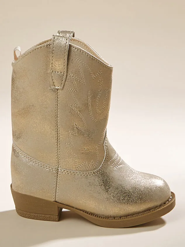 Miller Metallic Cowgirl Boots Gold GirlBoy Altar039d State Shoes