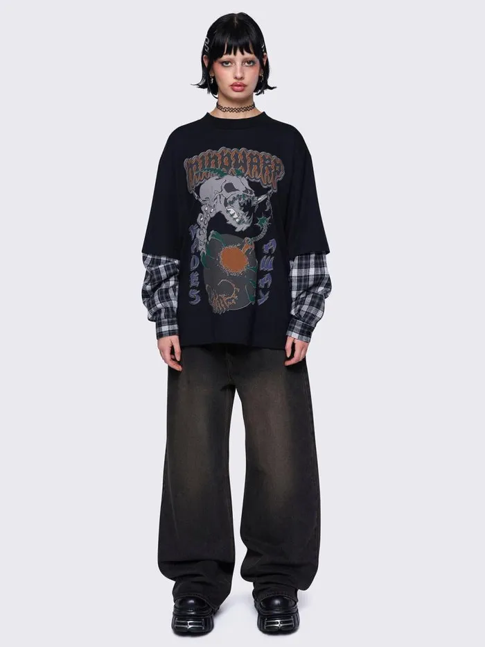 Mindwarp Layered Tshirt Women Minga London Tops and TShirts