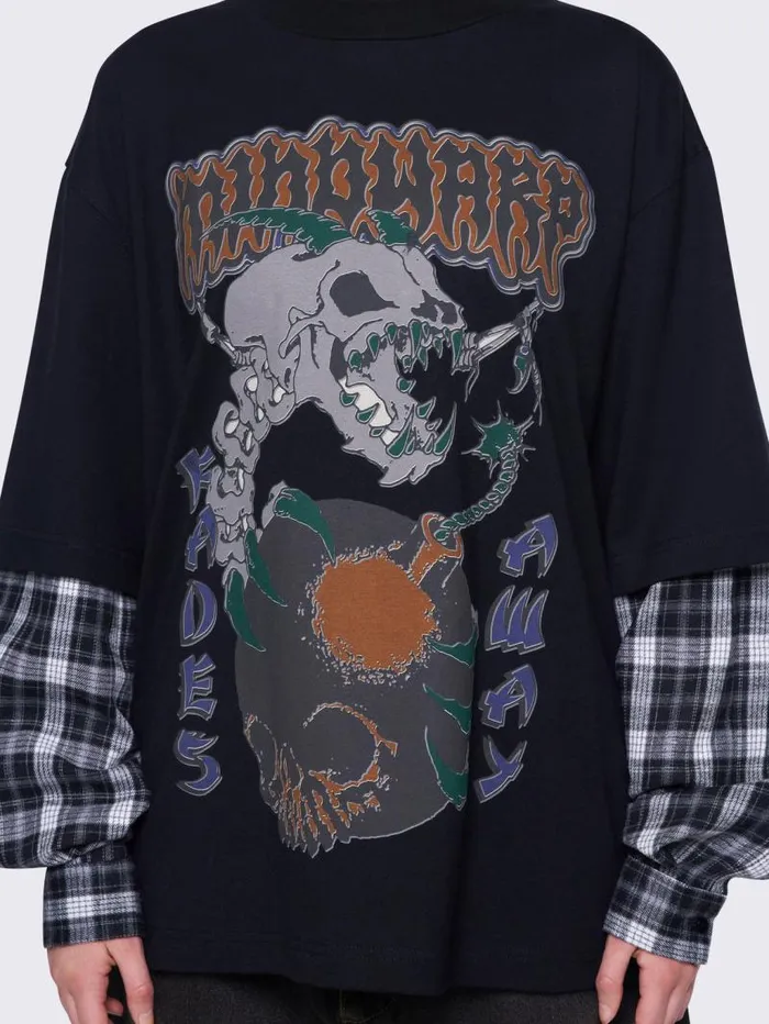 Mindwarp Layered Tshirt Women Minga London Tops and TShirts