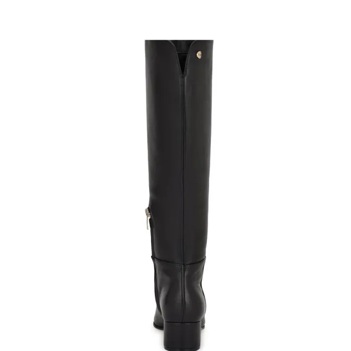 Morgin Knee High Dress Boots Black Leather Women Nine West Boots and Booties Morgin Knee High Dress Boots Black Leather Women Nine West Boots and Booties