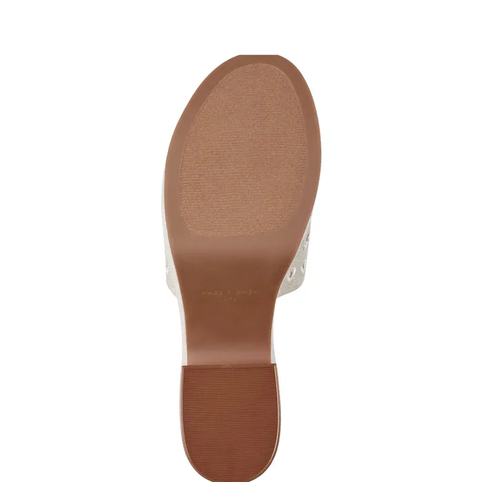Mules and Slides Marc Fisher Women Foreva Platform Slide Sandal Light Natural