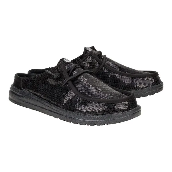 Mules Apparel Wendy Slip Sequin Black heydude