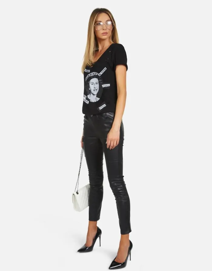 Myra X Sex Pistols Black Women Lauren Moshi Short Sleeve