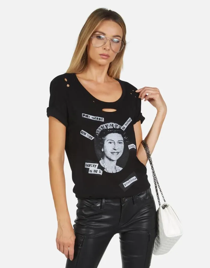 Myra X Sex Pistols Black Women Lauren Moshi Short Sleeve