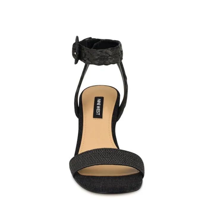 Nerisa Espadrille Wedge Sandals Black Women Nine West Sandals