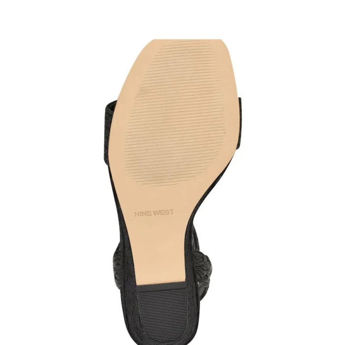 Nerisa Espadrille Wedge Sandals Black Women Nine West Sandals
