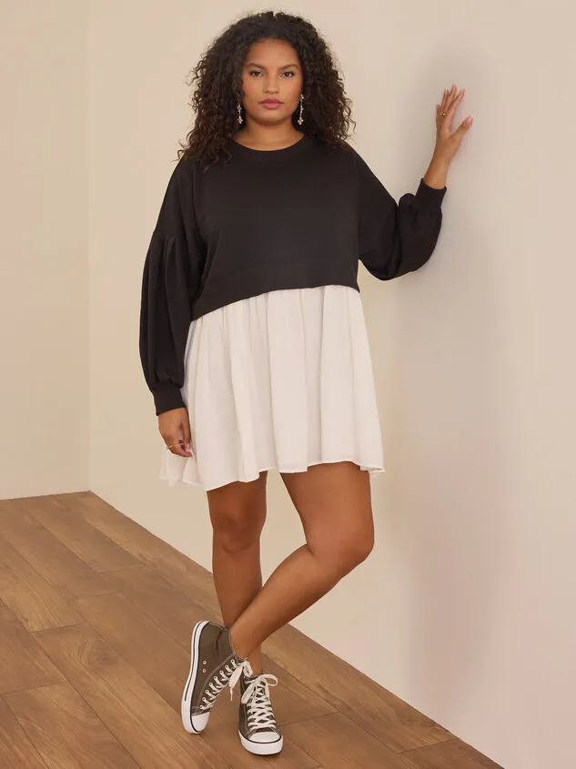 Nina Sweatshirt Dress Black Women Altar039d State Dresses