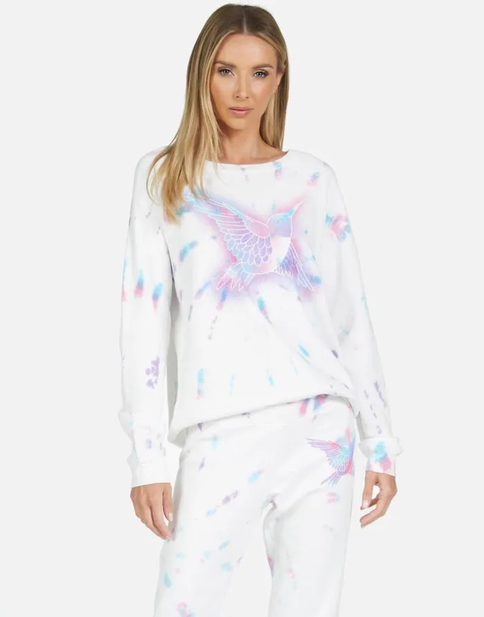Noleta Spray Hummingbird Pastel Splash Women Lauren Moshi Long Sleeve