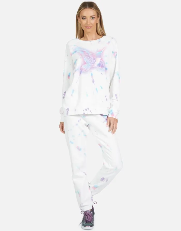 Noleta Spray Hummingbird Pastel Splash Women Lauren Moshi Long Sleeve