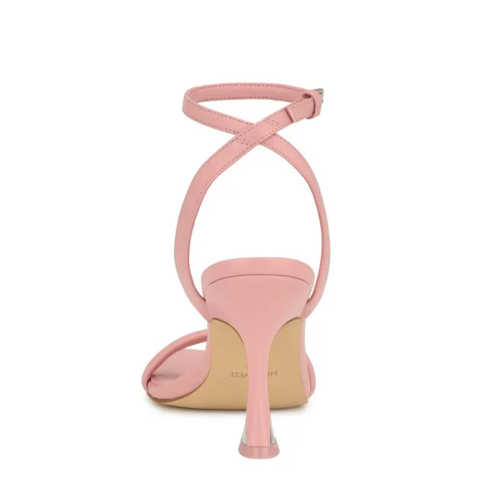 Nyra Ankle Strap Sandals Pink Women Nine West Sandals