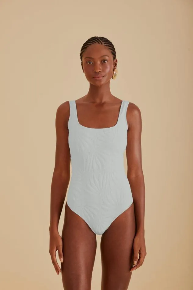 OffWhite Banana Matelasse One Piece Swimsuit Women FARM Rio OnePiece Swimsuits