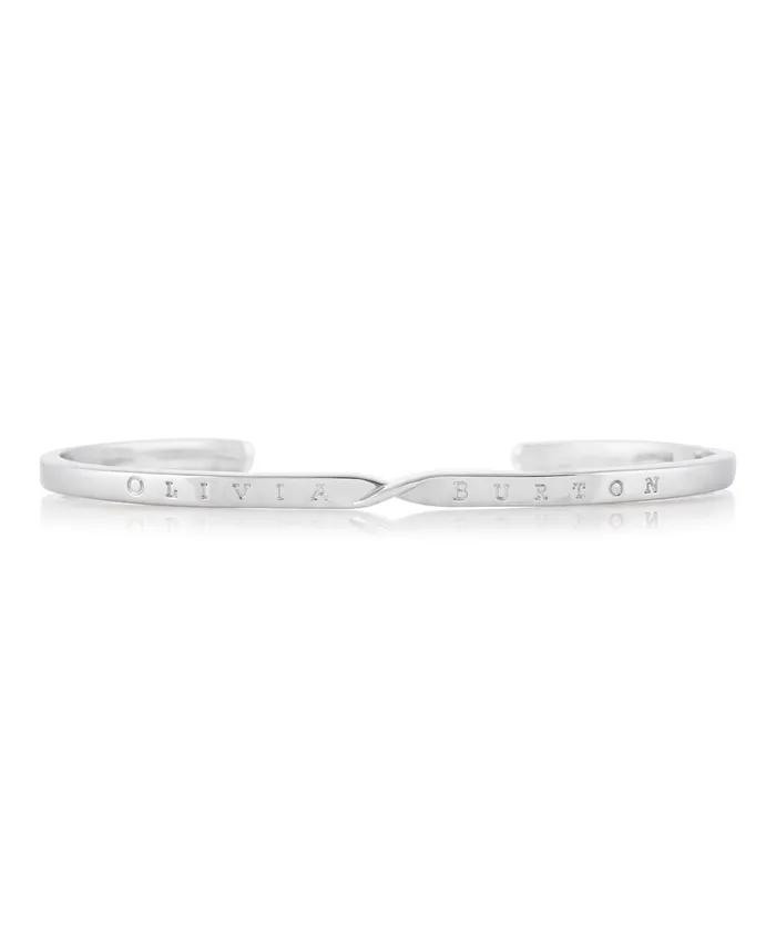 Olivia Burton Bracelets Women Silver Twist Bangle