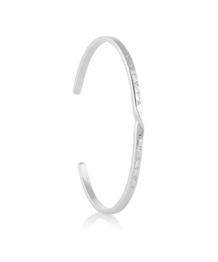 Olivia Burton Bracelets Women Silver Twist Bangle Olivia Burton Bracelets Women Silver Twist Bangle