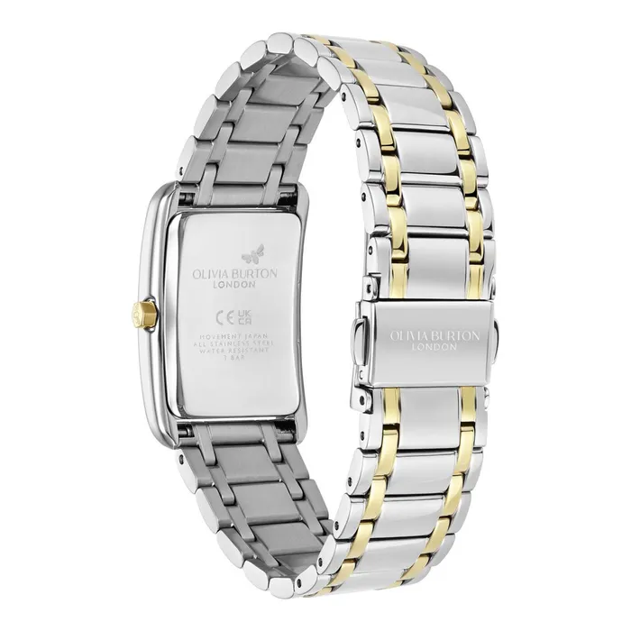 Olivia Burton Classic Watches Women 23mm Grove White and Two Tone Bracelet Watch