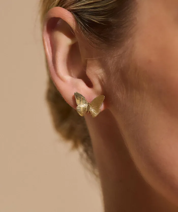 Olivia Burton Earrings Women Butterfly Gold Stud Earrings