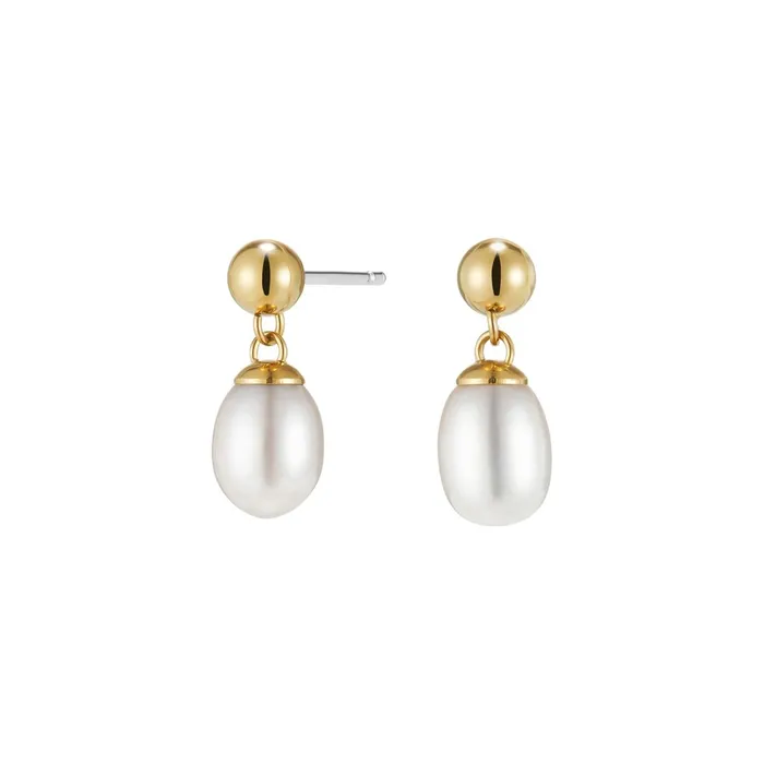 Olivia Burton Earrings Women By The Sea Pearl Gold Plated Drop Earrings