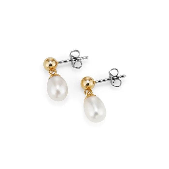 Olivia Burton Earrings Women By The Sea Pearl Gold Plated Drop Earrings